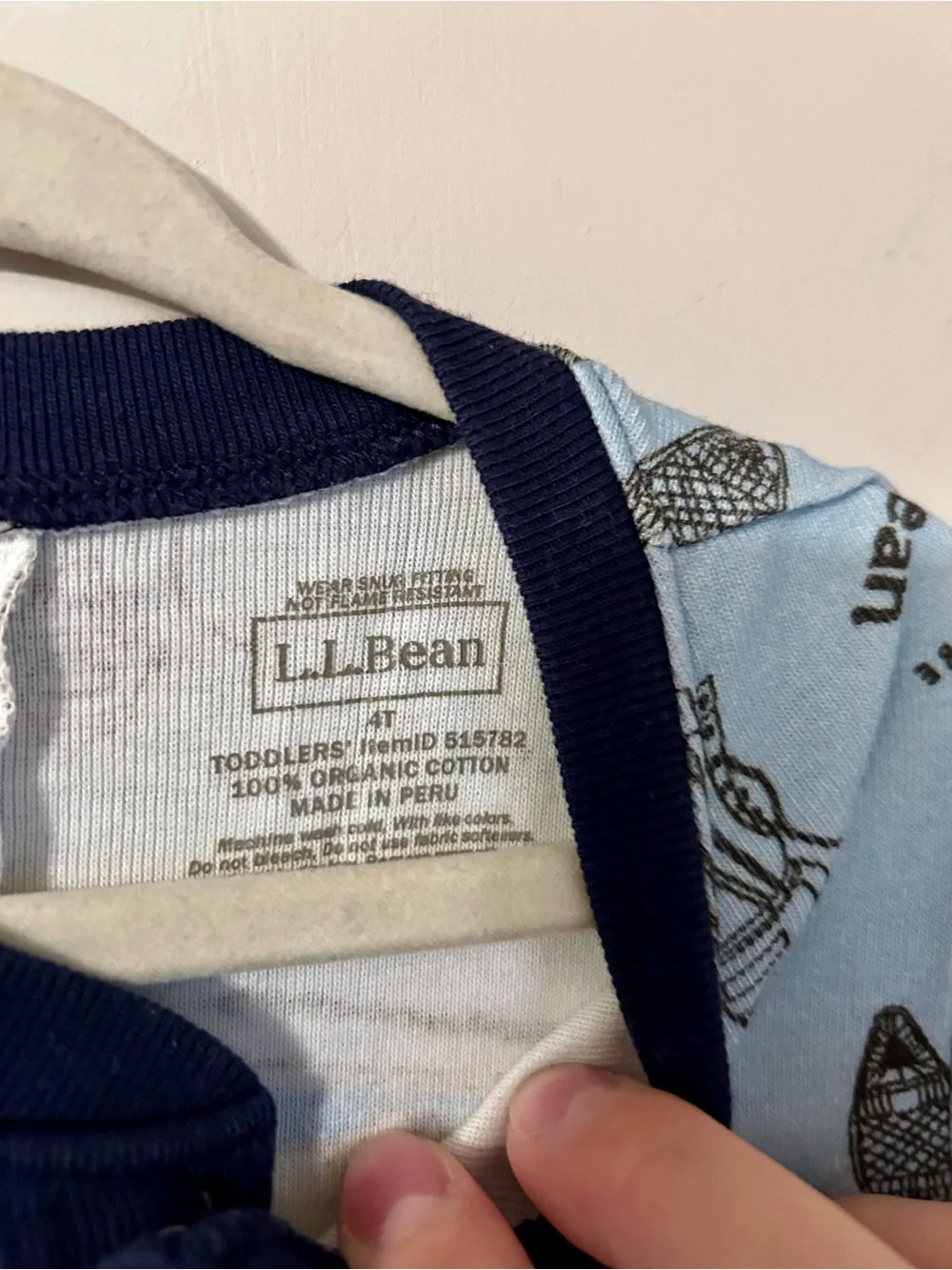 L.L.Bean Buddy the Dog Toddler Pajamas 4T